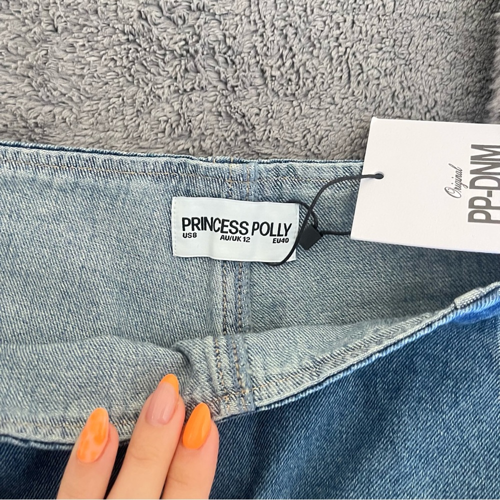 Princess Polly Blue Denim Mini Skirt - Picture 3 of 3
